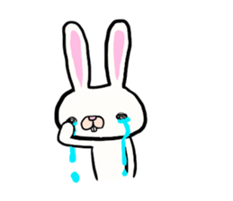 THe rabbit which is drooping eyes sticker #10798876