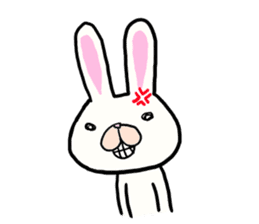 THe rabbit which is drooping eyes sticker #10798877