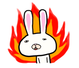 THe rabbit which is drooping eyes sticker #10798880