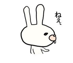 THe rabbit which is drooping eyes sticker #10798887