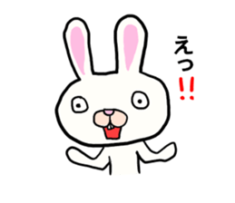 THe rabbit which is drooping eyes sticker #10798895