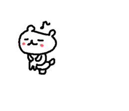 Cute bear with tulip stickers! sticker #10798963