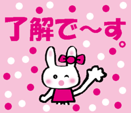 Surprised rabbit2 sticker #10799617