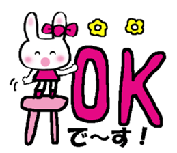 Surprised rabbit2 sticker #10799618