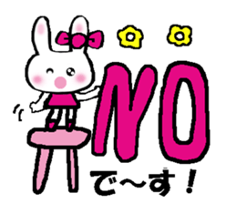 Surprised rabbit2 sticker #10799619