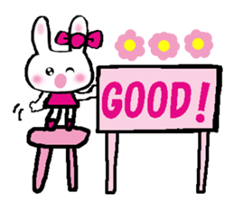 Surprised rabbit2 sticker #10799640