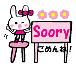 Surprised rabbit2 sticker #10799641