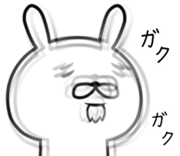 Old rabbit (sixtieth birthday) sticker #10799855