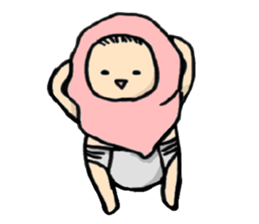 Parenting every day-fascinated by baby- sticker #10799976