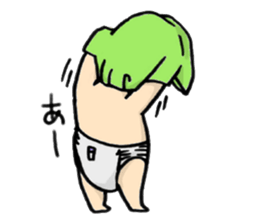 Parenting every day-fascinated by baby- sticker #10799980