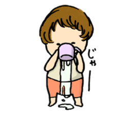 Parenting every day-fascinated by baby- sticker #10799982