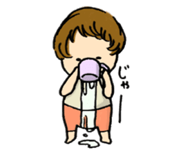 Parenting every day-fascinated by baby- sticker #10799982