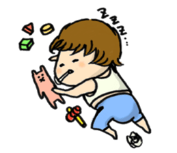 Parenting every day-fascinated by baby- sticker #10800001