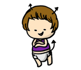 Parenting every day-fascinated by baby- sticker #10800004