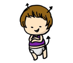 Parenting every day-fascinated by baby- sticker #10800004