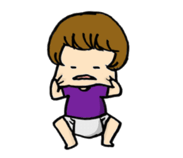 Parenting every day-fascinated by baby- sticker #10800005