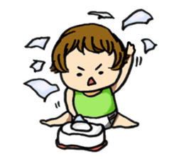 Parenting every day-fascinated by baby- sticker #10800008