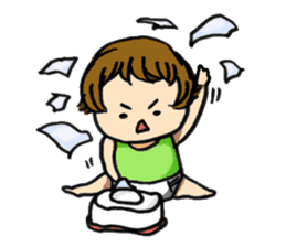 Parenting every day-fascinated by baby- sticker #10800008