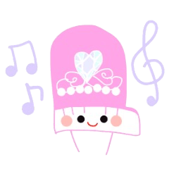 princess piano sticker