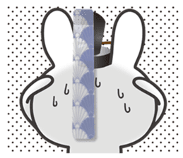 Kyoto rabbit 01 sticker #10802248