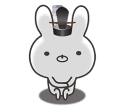 Kyoto rabbit 01 sticker #10802255