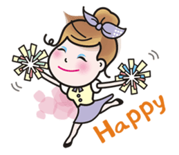 Greetings from a lovely office worker. sticker #10802303