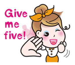 Greetings from a lovely office worker. sticker #10802306