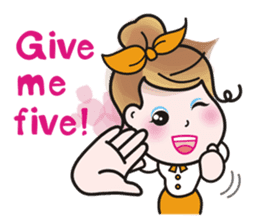 Greetings from a lovely office worker. sticker #10802306