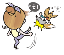 Greetings from a lovely office worker. sticker #10802314