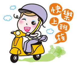 Greetings from a lovely office worker. sticker #10802320