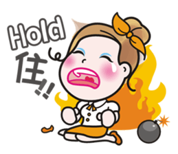 Greetings from a lovely office worker. sticker #10802334