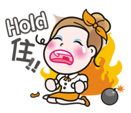 Greetings from a lovely office worker. sticker #10802334