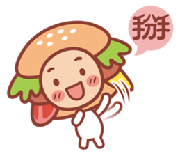 Hamburg breakfast shop - a word Hao cute sticker #10802895