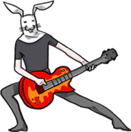 rabbit man! sticker #10803144