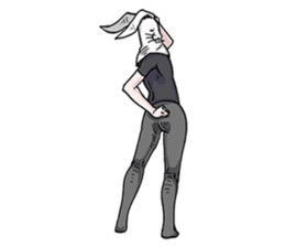 rabbit man! sticker #10803174