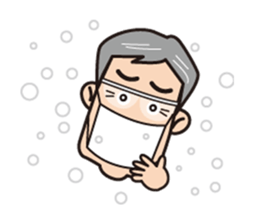 Middle age Sticker sticker #10803246