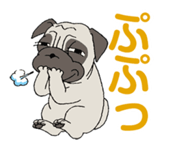 Pug Pug Pugtan sticker #10803351