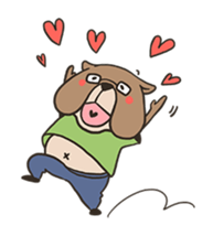 Bulldog father sticker #10803874