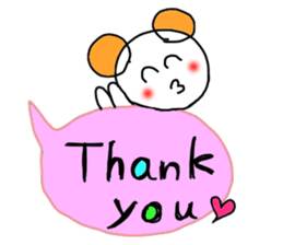 Handwriting balloon 2 sticker #10805176