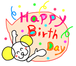 Handwriting balloon 2 sticker #10805187