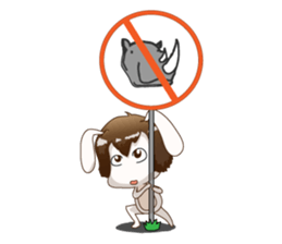 Sugar kun : naughty bunny sticker #10805291