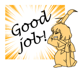 Maiden to write a calligraphy sticker #10805973