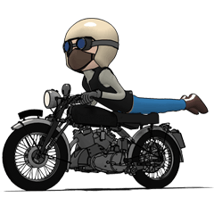 Cafe Racer Classic rider 2