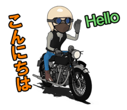 Cafe Racer Classic rider 2 sticker #10806297