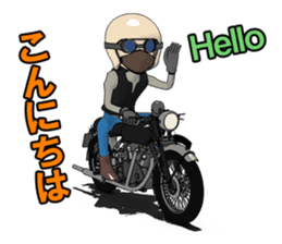 Cafe Racer Classic rider 2 sticker #10806297