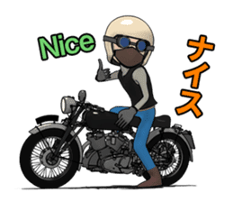 Cafe Racer Classic rider 2 sticker #10806309