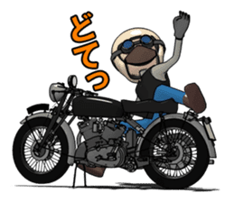 Cafe Racer Classic rider 2 sticker #10806310