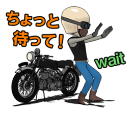 Cafe Racer Classic rider 2 sticker #10806318