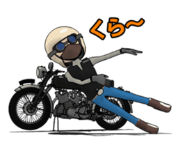 Cafe Racer Classic rider 2 sticker #10806319