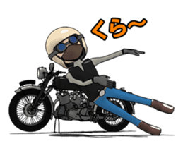 Cafe Racer Classic rider 2 sticker #10806319